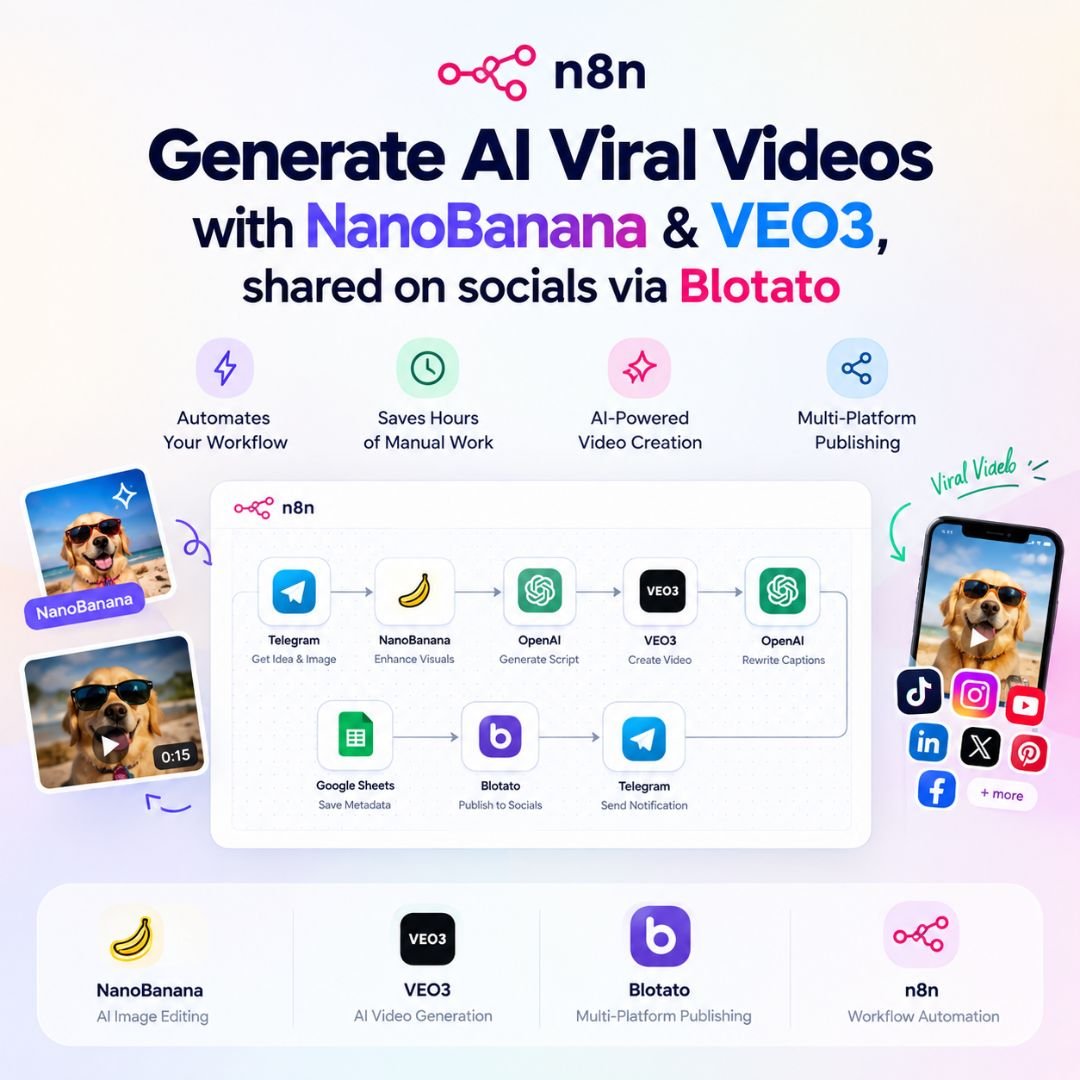 Generate AI viral videos with Nano Banana & VEO3