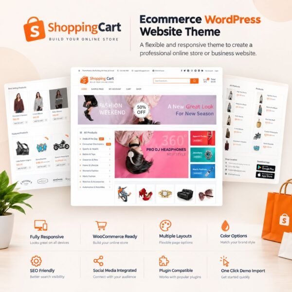Ecommerce wordpress website theme